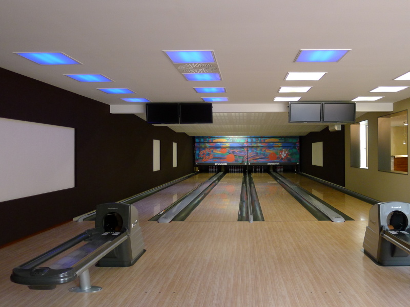 Akustické úpravy bowlingové dráhy