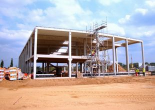 Installation of corrugated sheet metal