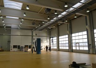 Interior of the VOLVO Truck Center Hradec Krlov workshop