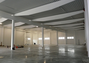 Interior of the new warehouse - finishing work