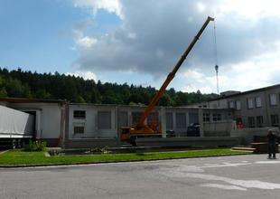 Assembly of reinforced concrete frame