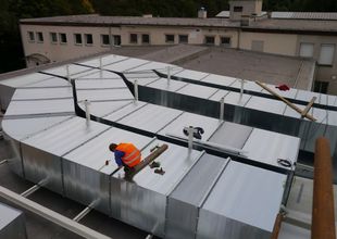 Installation of new HVAC ducts