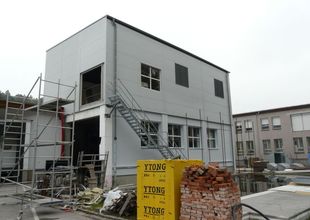 Installation of steel staircase to the 2nd floor of the extension